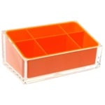 Make-up Tray, Gedy RA00-67, Make-up Tray Made of Thermoplastic Resins in Orange Finish